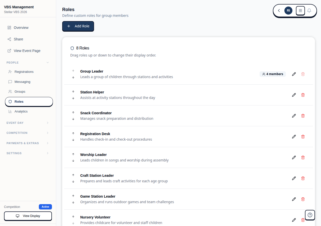Volunteer application and approval workflow